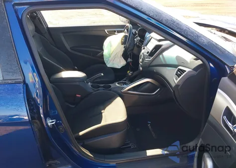 2017 Hyundai Veloster Value Edition from USA, damaged, VIN KMHTC6AD7HU317220